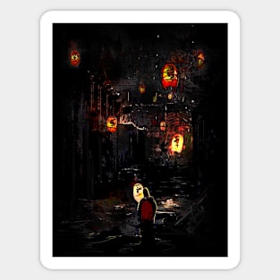 Chinese Lanterns Concept Art, Asia Sticker